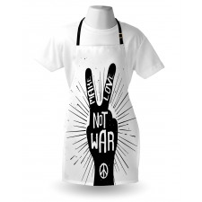 Sixties Pacifist Slogan Apron