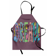 Doodle Art Dream Word Apron