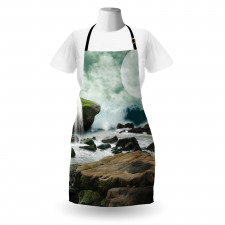 Fantasy Waterfall Moon Apron