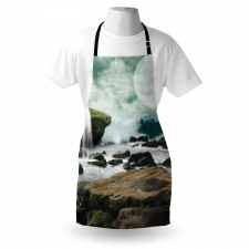 Fantasy Waterfall Moon Apron