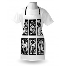 Tribal Abstract Animals Apron