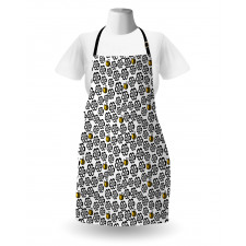 Silhouette Floral Patern Apron