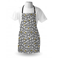 Silhouette Floral Patern Apron