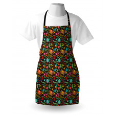 Cartoon Insects Playing Apron