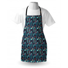 Rainy Clouds and Owls Apron