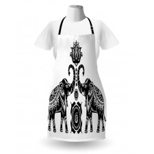 Elephants and Lotus Apron