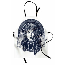 Occult Woman Portrait Apron