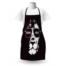 Lion Glasses Apron