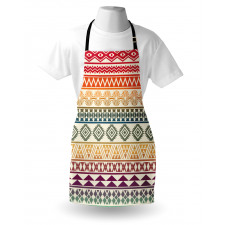 Geometric Zig Zag Lines Apron