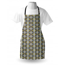 Abstract Zig Zag and Dots Apron