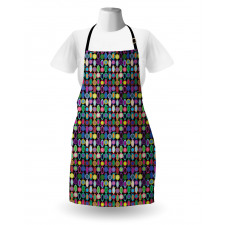 Abstract Oval Shapes Apron