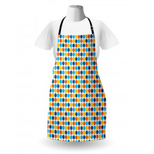 Geometric Retro Style Apron