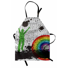 Rainbow Dart Art Apron