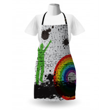 Rainbow Dart Art Apron