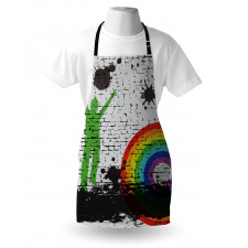 Rainbow Dart Art Apron