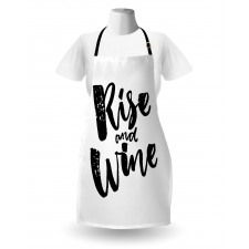 Rise and Wine Words Apron