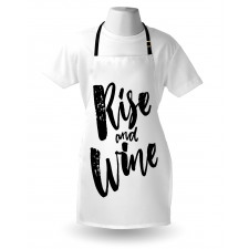 Rise and Wine Words Apron