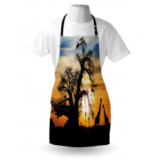 Giraffes Baobab Tree Apron