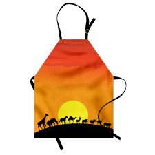 Animals Sun Silhouette Apron