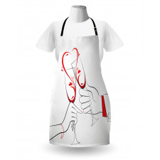 Clinking Flute Glass Apron