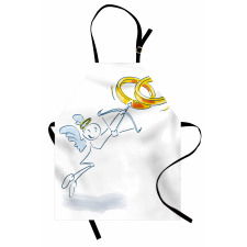 Funny Cupid Stickman Apron