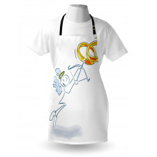 Funny Cupid Stickman Apron