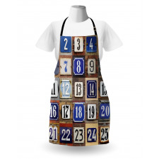 House Numbers Collage Apron