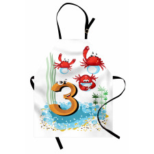 Sea Animals Kids Cartoon Apron