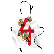 4 Hardworking Bees Apron