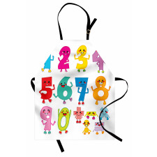 Joyful Comic Numerals Apron