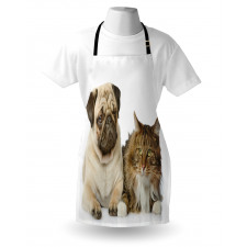 Pets Sitting Studio Shot Apron