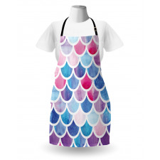 Pastel Mermaid Pattern Apron