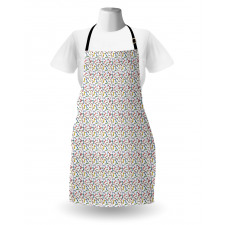 Giyim Mutfak Önlüğü Geometrik Şekilli Minik Papyonlu Duvar Kağıdı