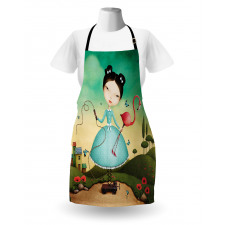 Girl and Flamingo Toy Apron