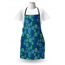 Periwinkle and Vortex Apron