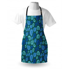 Periwinkle and Vortex Apron