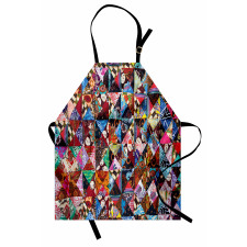 Cultural Floral Bali Tile Apron