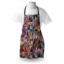 Cultural Floral Bali Tile Apron