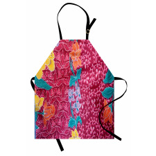 Colorful Blossoms Batik Apron