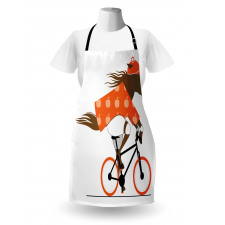 Hipster Horse Riding Bike Apron