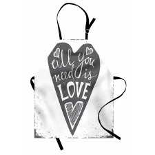 Retro Love Heart Image Apron