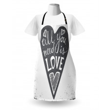 Retro Love Heart Image Apron