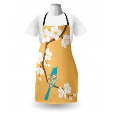 Birds on Cherry Blossom Apron