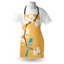 Birds on Cherry Blossom Apron