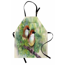 Pair of House Sparrow Apron