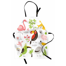 Flamingo and Pelican Apron