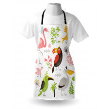 Flamingo and Pelican Apron