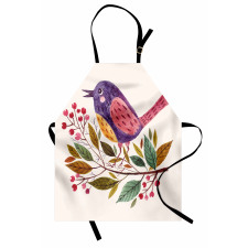 Scarlet Firethorn Flower Apron