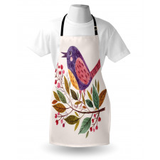 Scarlet Firethorn Flower Apron