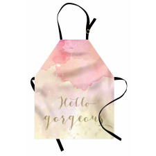 Pink Watercolor Apron